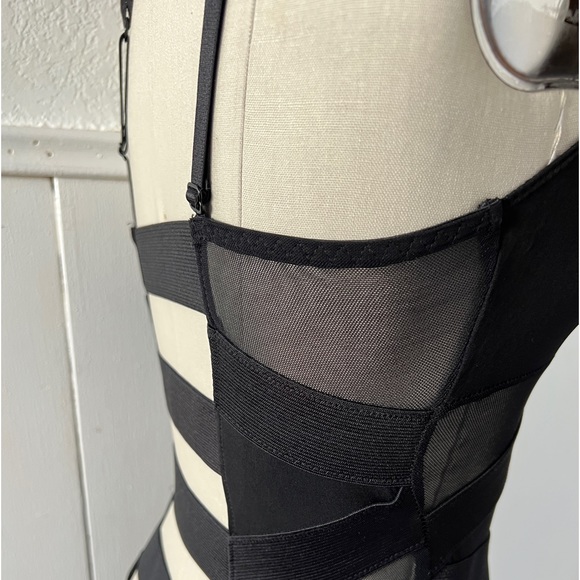 Vintage Seductive Y2K bandage goth Helmut newton teddy top S - Picture 7 of 8